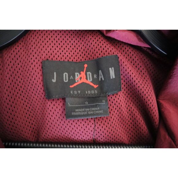 Jordan DQ7336 Men's Sz L Cherrywood Red Essentials Statement Warm-Up Jacket - Picture 3 of 11